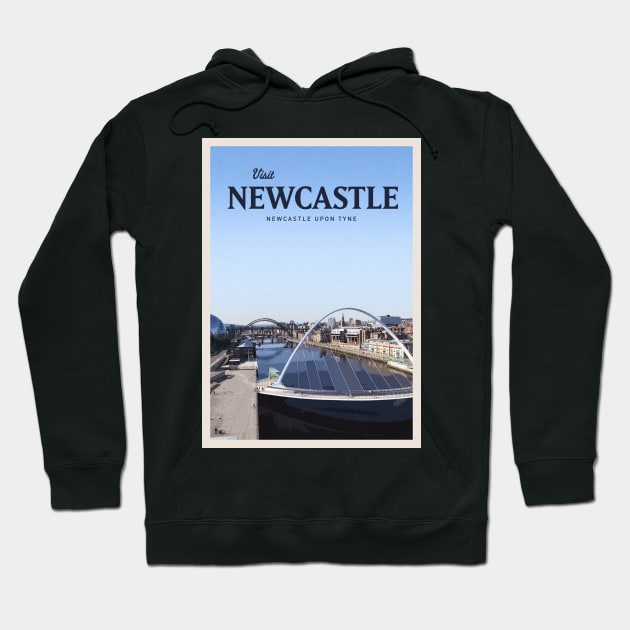 Visit Newcastle Hoodie by Mercury Club